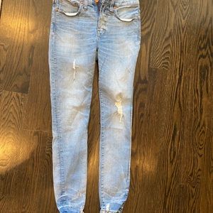 Madewell 9 inch high rise skinny jeans